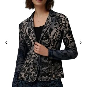 Guess Vintage Blazer Black And Gray Size Medium Jacket